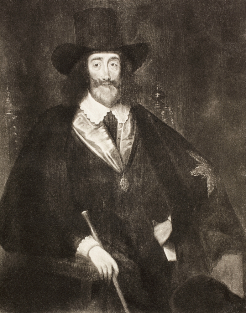 King Charles I Of England 1600 - 1649, As He Sat At His Trial. After A