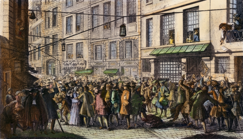 La Rue Quincampoix Paris Nthe Street Near The Bourse In Which John Law Established His Banque Generale In 1716 After A Contemporary Engraving Poster Print By Granger Collection Item Vargrc0077742 Posterazzi