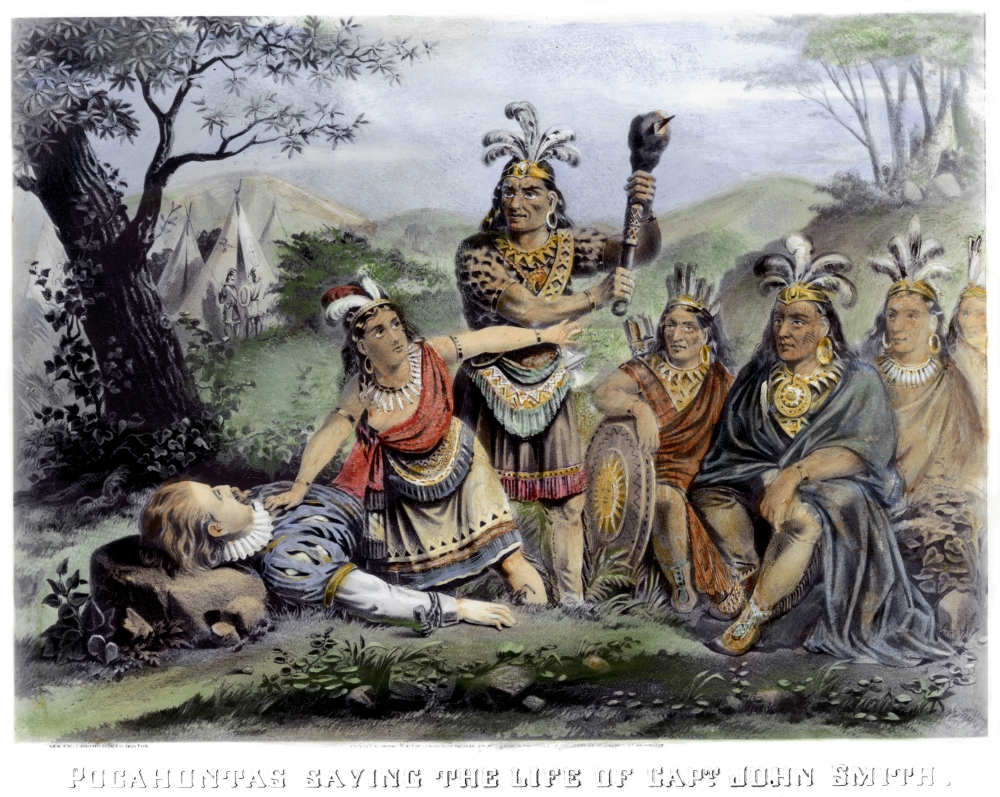 Pocahontas (15951617). /Nnative American Princess. Pocahontas Saving