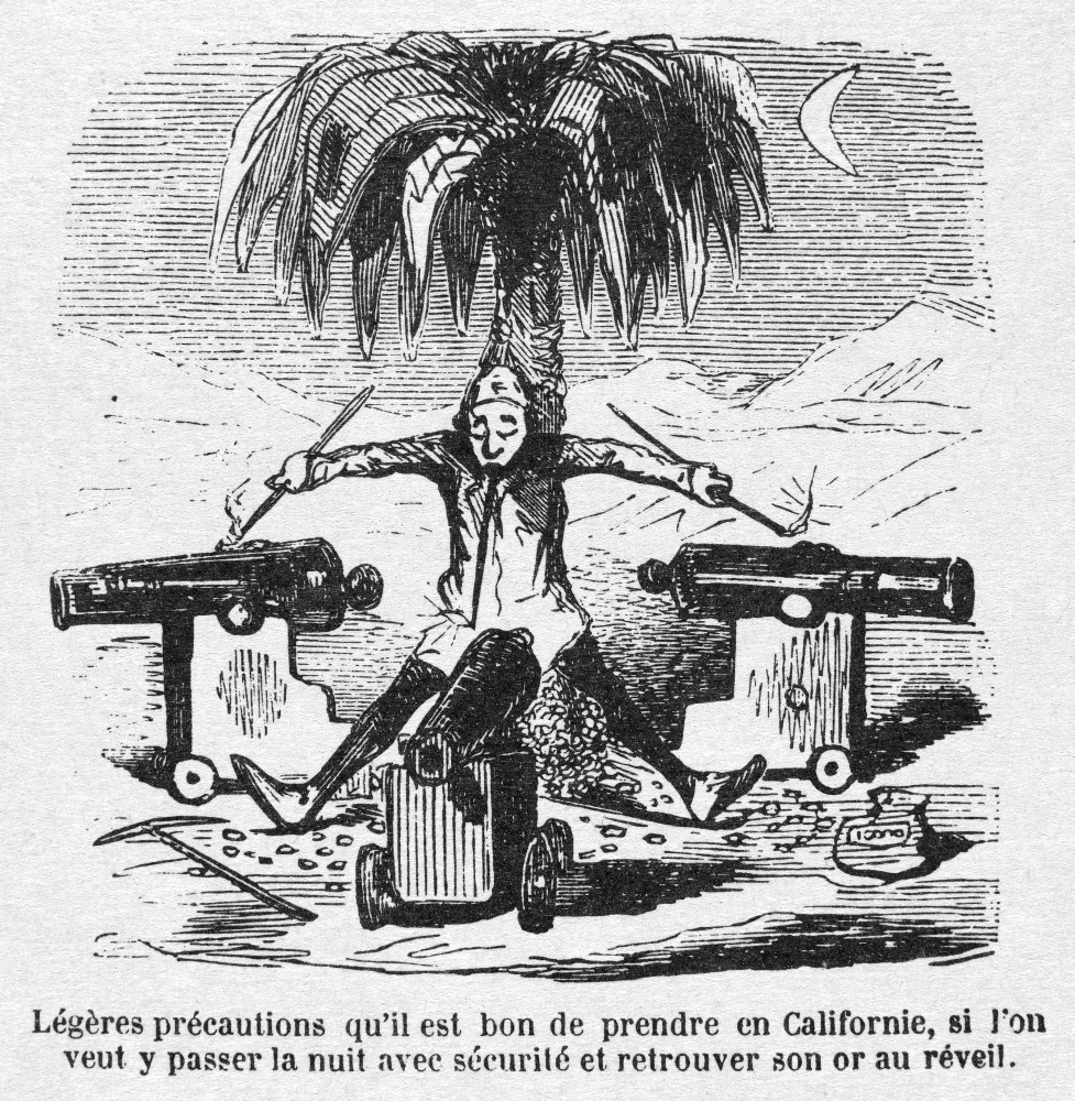 Gold Rush Cartoon. /N'Simple Precautions To Take In California, If One