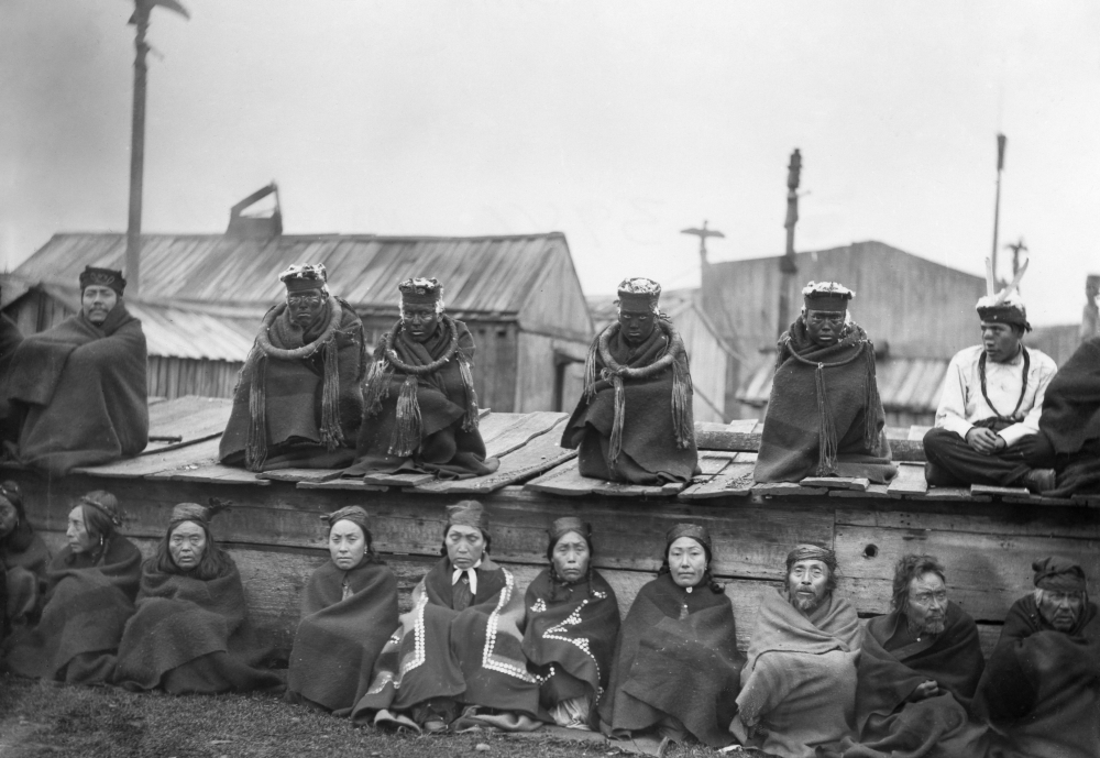 Potlatch Ceremony, 1894. /Nmembers Of The Secret Hamatsa Society At A