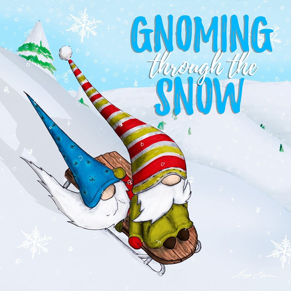 2 Adorable deals Ski Gnomes