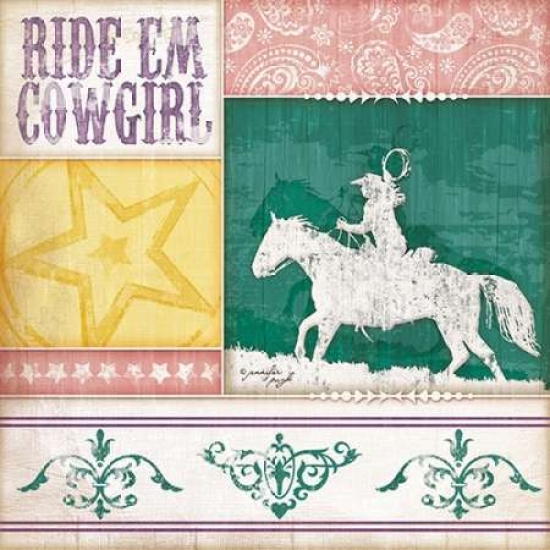 Cowgirl Ride Em Cowgirl Poster Tanga