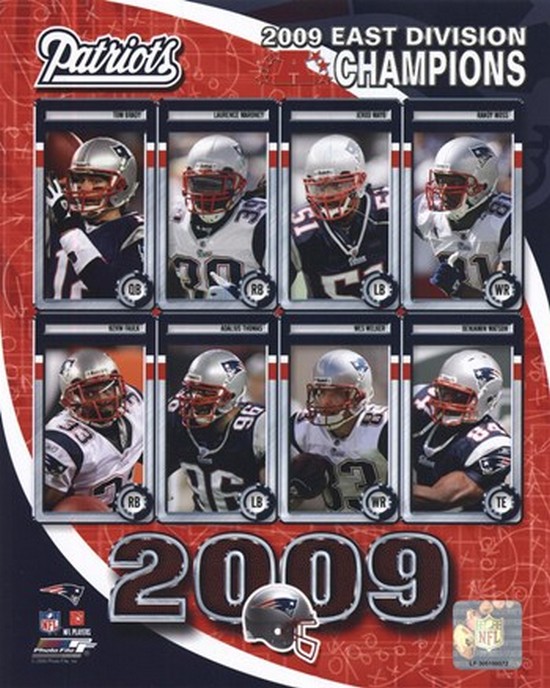 2009 NEW ENGLAND PATRIOTS 8X10 TEAM PHOTO FOOTBALL PICTURE NFL