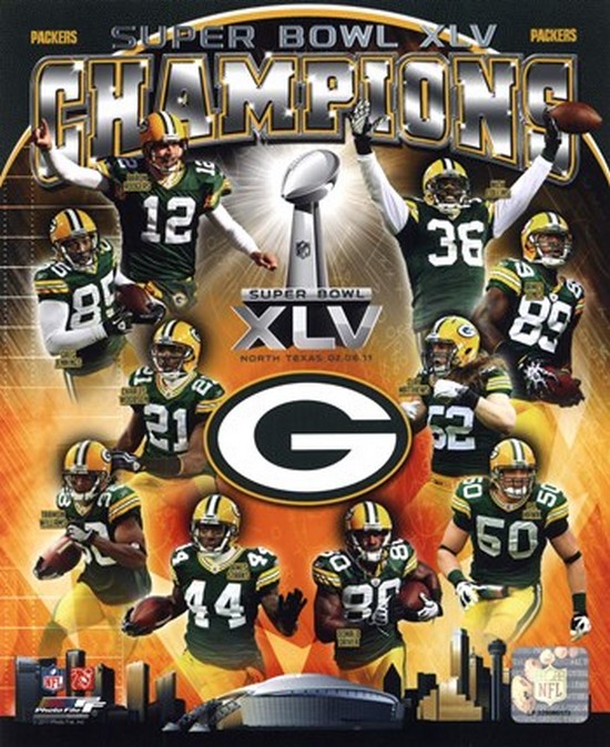 Italian Charm Green Bay Packers Super Bowl XLV Champs 