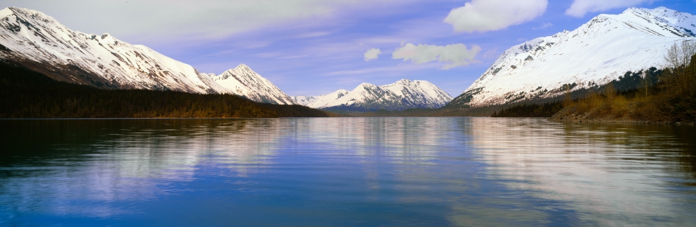 Lake Juneau AK Poster Print - 36 x 12