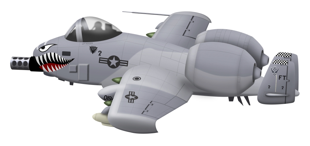 Fairchild Republic A-10 Thunderbolt II: 1972 to date (all