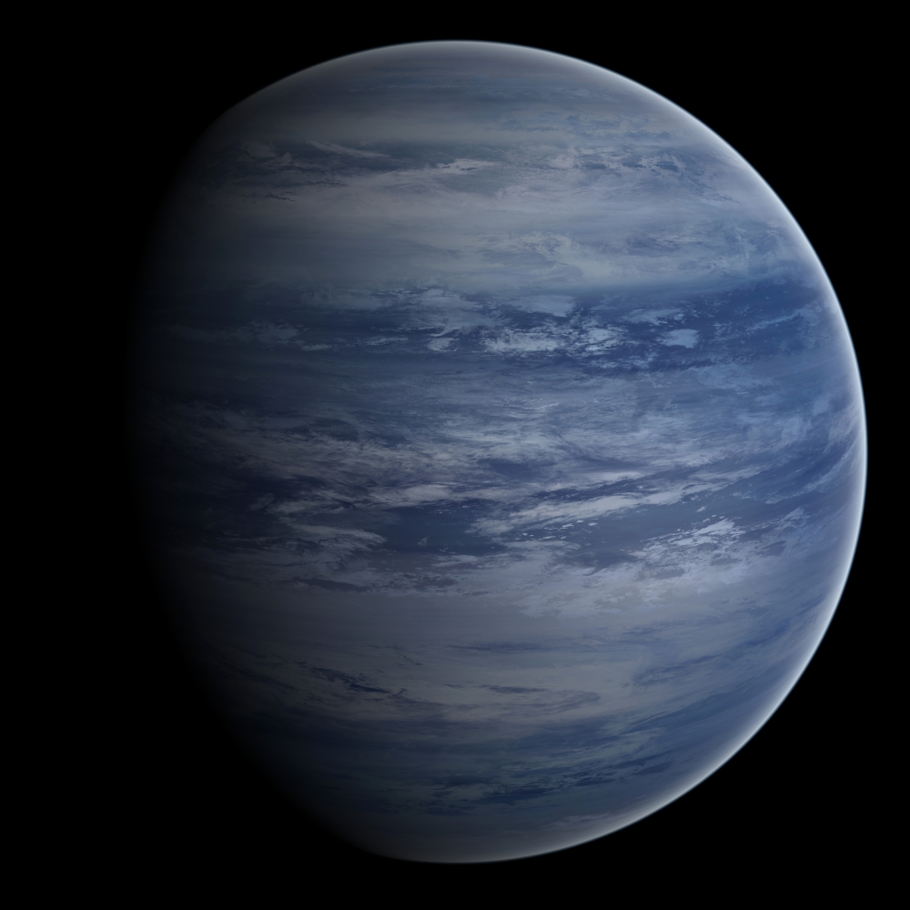 Artist's concept of a blue-white gas giant planet Poster Print - Item #  VARPSTFHV100029S, image size:1000x1000