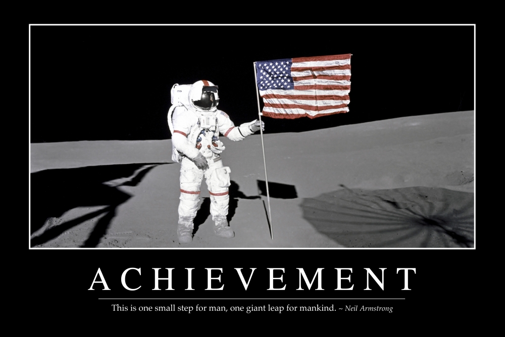 Achievement - Inspirational Quote And Motivational Poster. It Reads ...