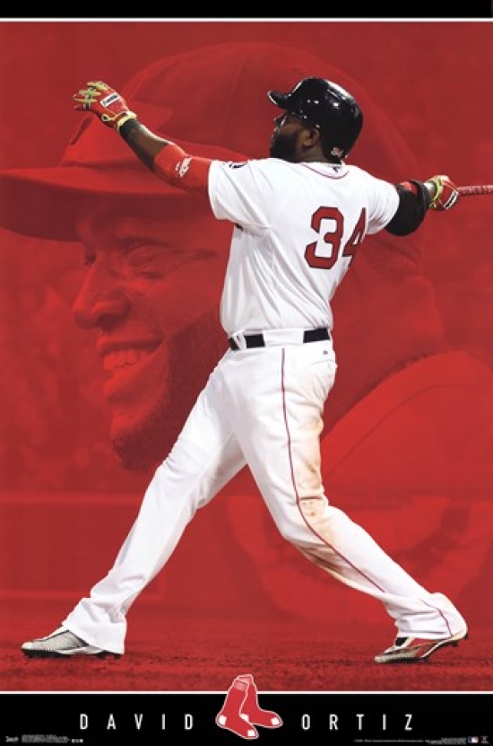 David Ortiz Poster Boston Red Sox Poster Canvas Print 