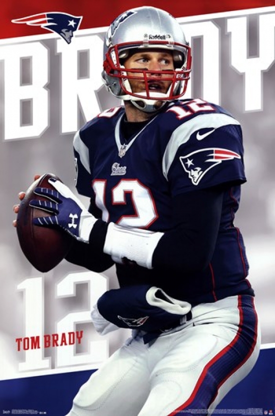 Tom Brady New England Patriots Trading Card Poster 500 T-Shirt