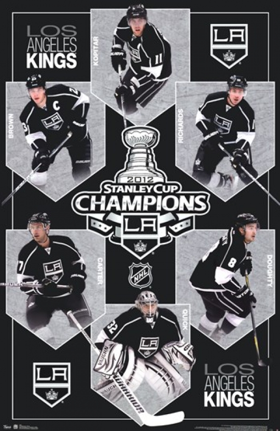 L.A. Kings 2012 Stanley Cup Champions 6-Player Commemorative Poster -  Costacos Sports – Sports Poster Warehouse