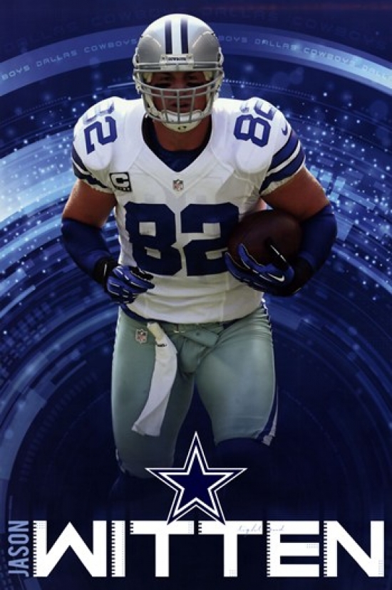 Jason Witten Dallas Cowboys Poster/canvas Print Watercolor 