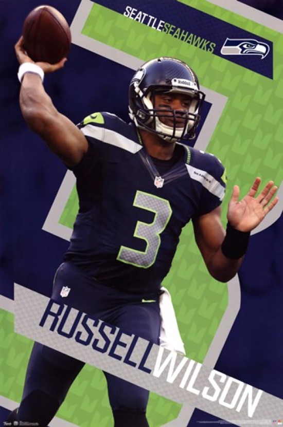 Seattle Seahawks - R Wilson 15 Poster Print - Item # VARTIARP14187