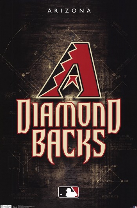 Arizona Diamondbacks Poster, Arizona D-Backs Artwork Gift, Diamondback –  McQDesign